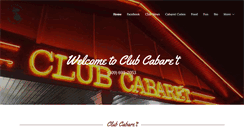 Desktop Screenshot of clubcabaret.com