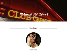 Tablet Screenshot of clubcabaret.com